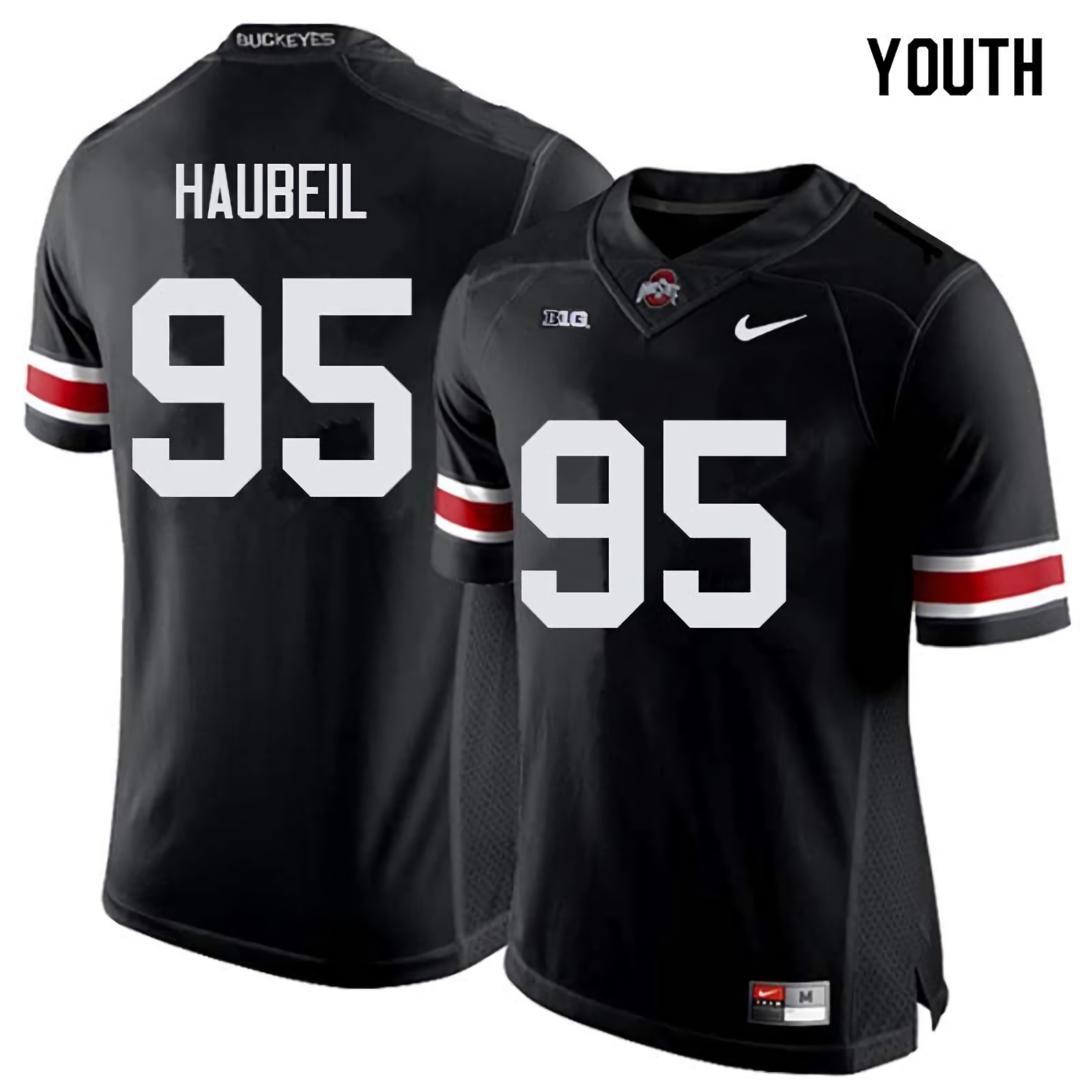 Blake Haubeil Ohio State Buckeyes Youth NCAA #95 Nike Black College Stitched Football Jersey VKX4256JN